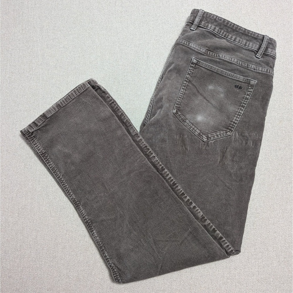 Stio Rivet Cord Pants Men's 38x32 Gray Corduroy 5-Pocket Straight Leg Outdoor